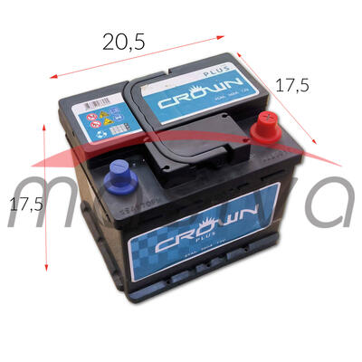 AKUMULATOR 12V 45 Ah 360 A, CROWN GARANCIJA 2 GODINE-1
