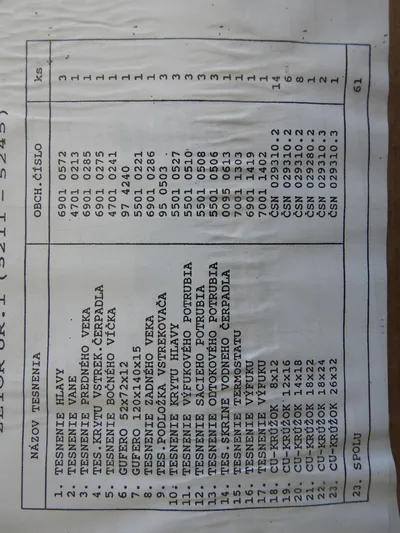 BRTVE VELIKI KOMPLET ZETOR 3 CILINDRA FI 102-1