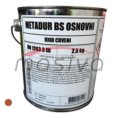 BOJA CRVENA TEMELJNA  2,5 kg