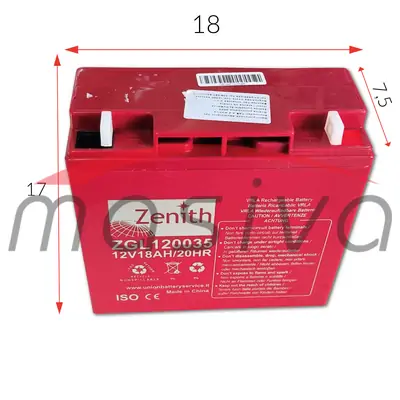 AKUMULATOR AGM 12V 18Ah ZENITH-4
