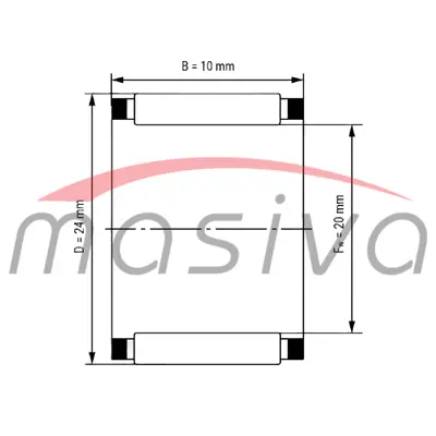 LEŽAJ IGLIČASTI  20 x 24 x 10 TD KAVEZ-0