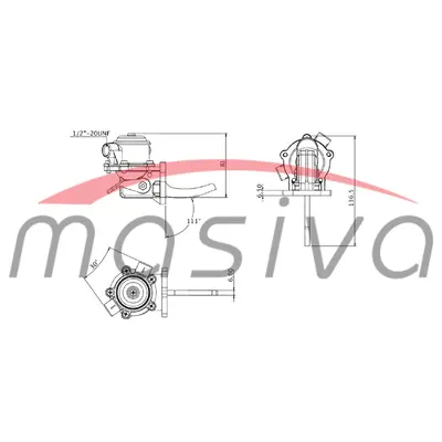 PUMPA ZA DOVOD GORIVA CASE 2 VIJKA 1/2" ULAZ/IZLAZ-1
