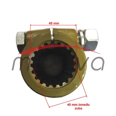 PRODUŽETAK KARDANA  1"3/4" Z=20 NA 1"3/8" Z=6  L=170    MASIVA-2